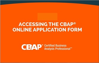 CBAP application reference only