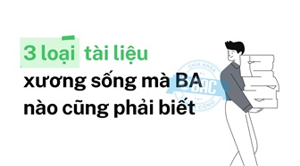 3 loại tài liệu xương sống mà BA nào cũng phải biết