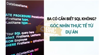 BA Có Cần Biết SQL Không? Góc Nhìn Thực Tế Từ Dự Án