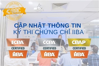 BAC cập nhật thông tin kỳ thi các chứng chỉ IIBA