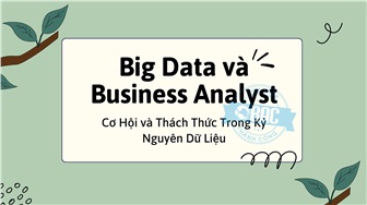 Big Data và Business Analyst: Cơ Hội và Thách Thức Trong Kỷ Nguyên Dữ Liệu