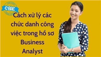 Cách xử lý các chức danh công việc trong hồ sơ Business Analyst