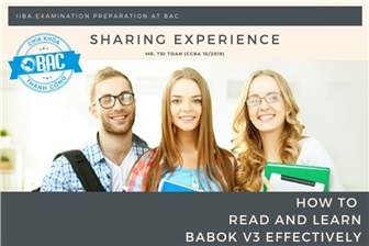 Chia sẻ kinh nghiệm đọc & học BABOKv3 - Luyện thi IIBA tại BAC