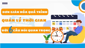 Đơn giản hóa quá trình quản lý thời gian với 6 câu hỏi quan trọng