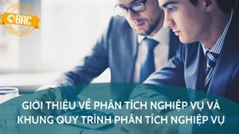 Giới thiệu về phân tích nghiệp vụ và khung quy trình phân tích nghiệp vụ