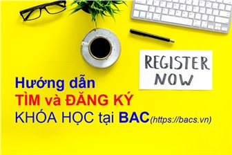 Hướng dẫn cách tìm và đăng ký khóa học trên BAC
