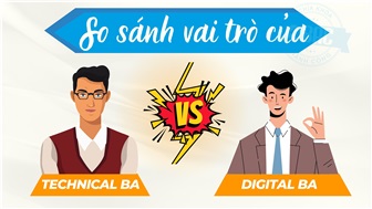 So sánh vai trò của Technical Business Analyst (TBA) và Digital Business Analyst (DBA)