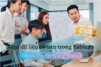 Xem dữ liệu cơ bản trong Tableau (View Underlying Data)